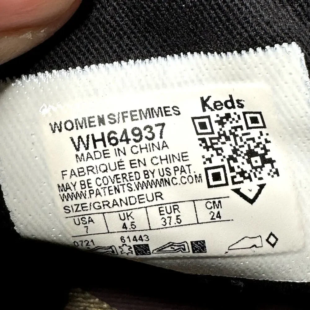 Keds Black Suede &‎ Twill Zip Up Ankle Platform Sneakers Casual Shoes Sneakers 7